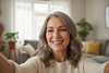 selfie de mujer de 50 años natural